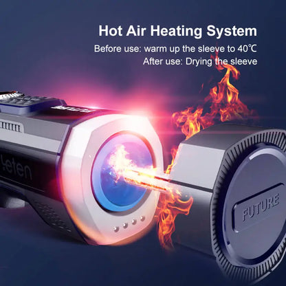 Leten Future Pro Totem Version: Luxury Heated Stroker with 10 Thrusting Modes & Airbag Grip