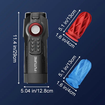 Leten Future Pro Totem Version: Luxury Heated Stroker with 10 Thrusting Modes & Airbag Grip