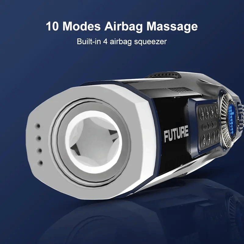 Leten Future Pro Totem Version: Luxury Heated Stroker with 10 Thrusting Modes & Airbag Grip