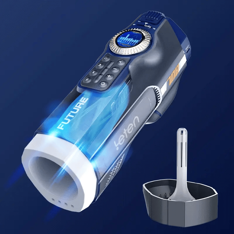 Leten Future Pro Totem Version: Luxury Heated Stroker with 10 Thrusting Modes & Airbag Grip