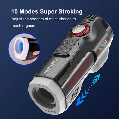 Leten Future Pro Totem Version: Luxury Heated Stroker with 10 Thrusting Modes & Airbag Grip