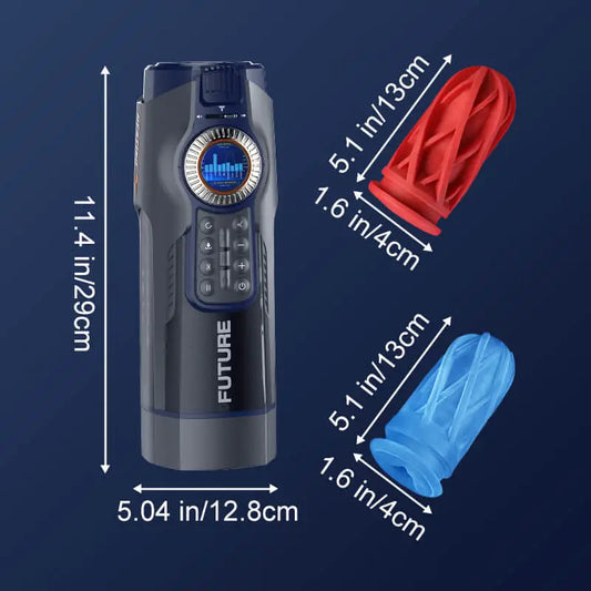 Leten Future Pro Totem Version: Luxury Heated Stroker with 10 Thrusting Modes & Airbag Grip