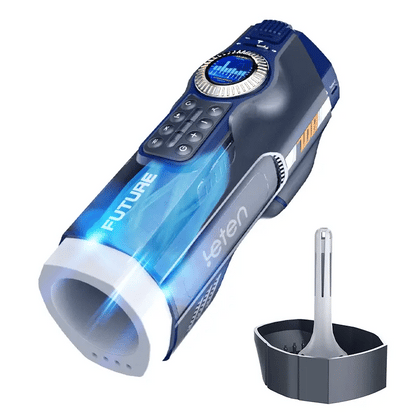 Leten Future Pro Totem Version: Luxury Heated Stroker with 10 Thrusting Modes & Airbag Grip