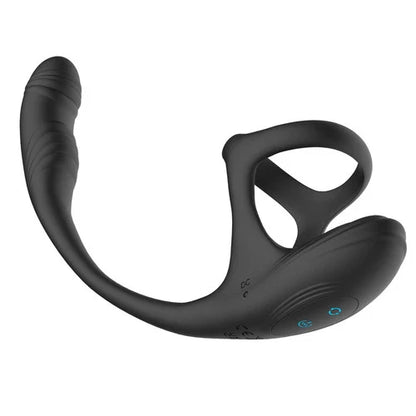 APP Control 10 Modes Vibration Rotation Prostate Massager Vibrating Penis Ring