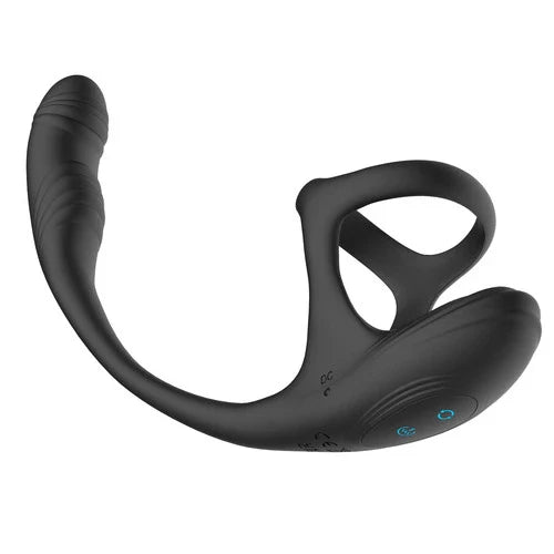 APP Control 10 Modes Vibration Rotation Prostate Massager Vibrating Penis Ring