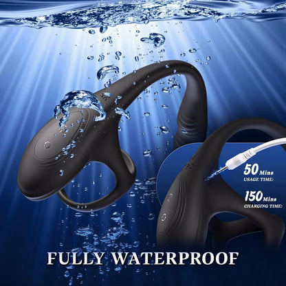 APP Control 10 Modes Vibration Rotation Prostate Massager Vibrating Penis Ring