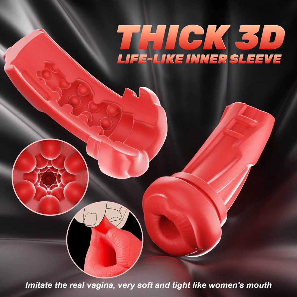 4-in-1 Male Suction Masturbator – 9 Intense Vibration Modes