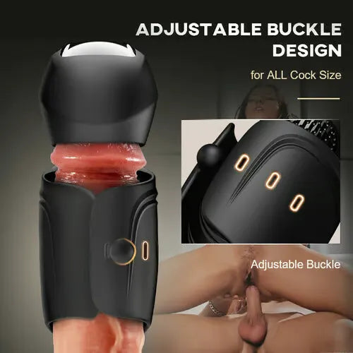 Adjustable Male Vibrator with Wave Texture