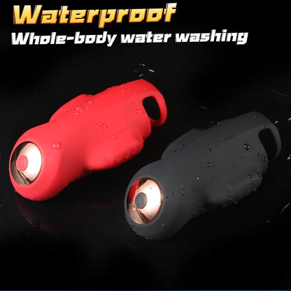 9-mode penis head vibrator tongue licking wearable balls