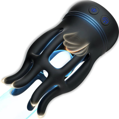 Couples dual-use 10-mode glans vibrator and nipple licking