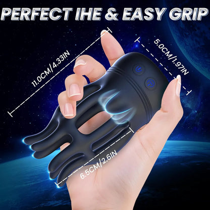 Couples dual-use 10-mode glans vibrator and nipple licking