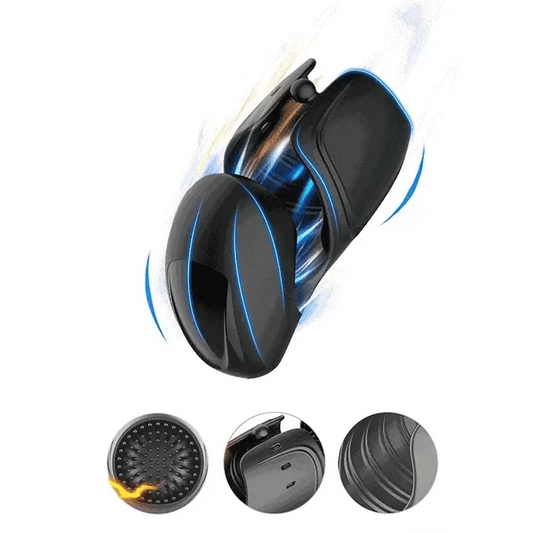 Adjustable Male Vibrator with Wave Texture