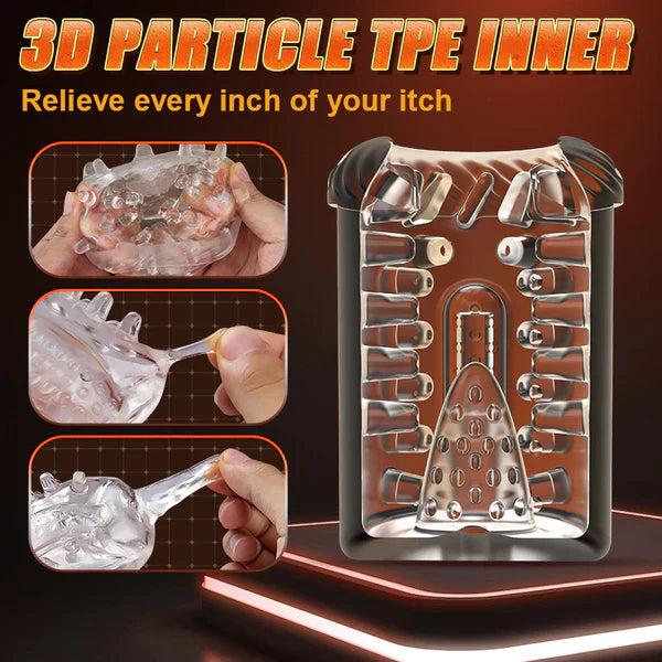 Thrusting Rotating Stroker Lifelike Ride 360 Wrap Pleasure Instant Climax