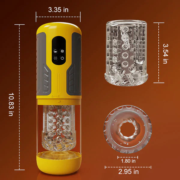 Thrusting Rotating Stroker Lifelike Ride 360 Wrap Pleasure Instant Climax