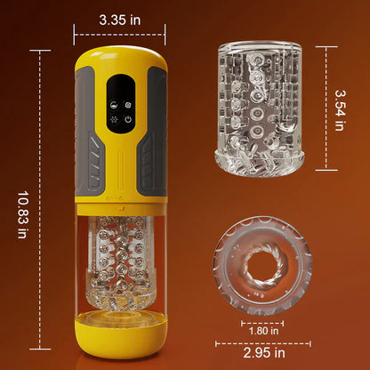 Thrusting Rotating Stroker Lifelike Ride 360 Wrap Pleasure Instant Climax