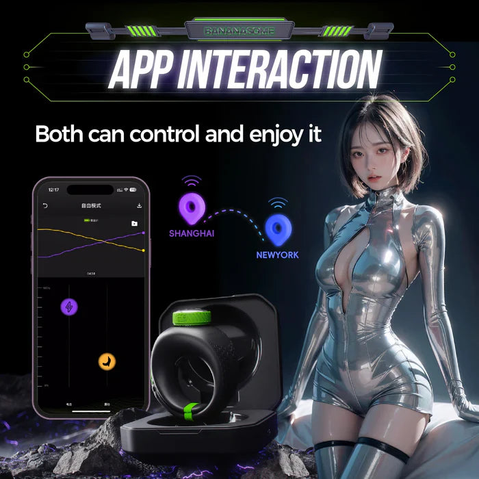 2025 Most Popular Adjustable Vibrating Cock Ring with App Connectivity